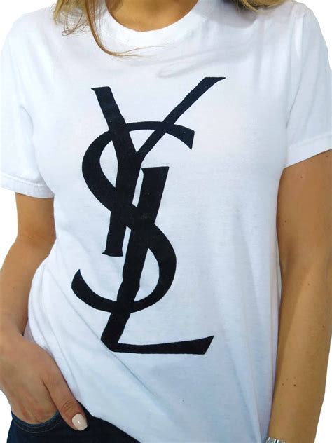 ysl logo t shirt fake|saint laurent logo t shirt.